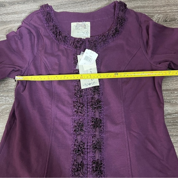 Nick & Mo Exclusive Collection Purple Long Sleeve Top Size L - Picture 7 of 7
